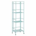 Convenience Concepts Xtra Storage Four-Tier Folding Shelf with Metal Frame, Green - 13 x 11.25 x 45 in. HI2821928